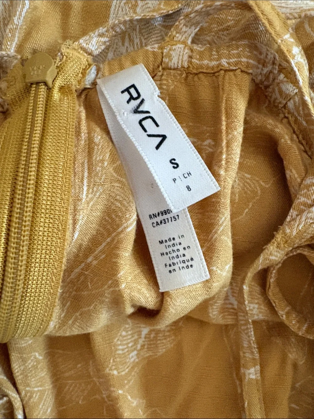 Bundle- Yellow RVCA Romper and Black Old Navy Overall Jean Skirt